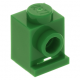 LEGO kocka 1x1 oldalán egy bütyökkel (headlight), zöld (4070)